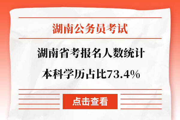 湖南省考报名人数统计