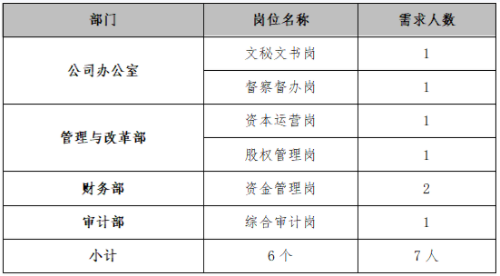 2023陕西电子信息集团有限公司总部员工岗位竞聘7人公告