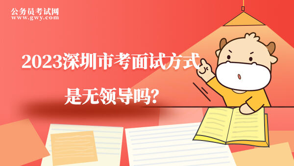 深圳市考面试方式是无领导吗？