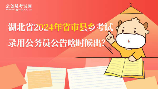 湖北省2024年省市县乡考试录用公务员