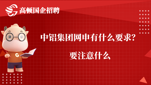 中铝集团网申有什么要求？要注意什么