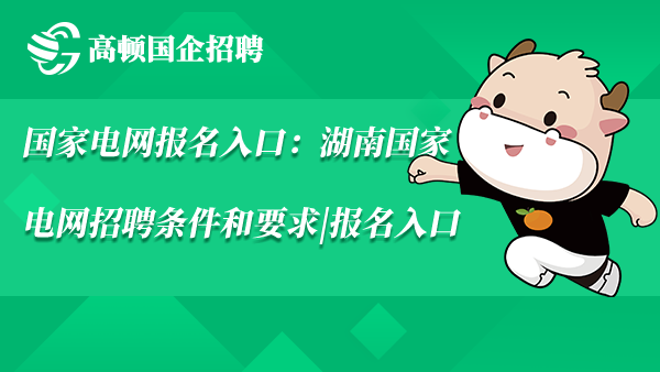 国家电网报名入口：湖南国家电网招聘条件和要求|报名入口