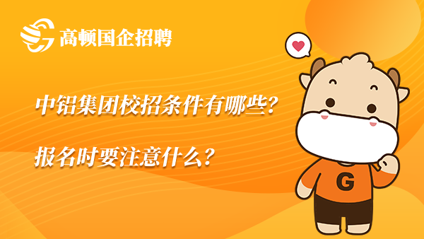 中铝集团校招条件有哪些？报名时要注意什么？