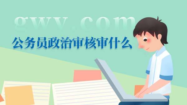 公务员政治审核审什么