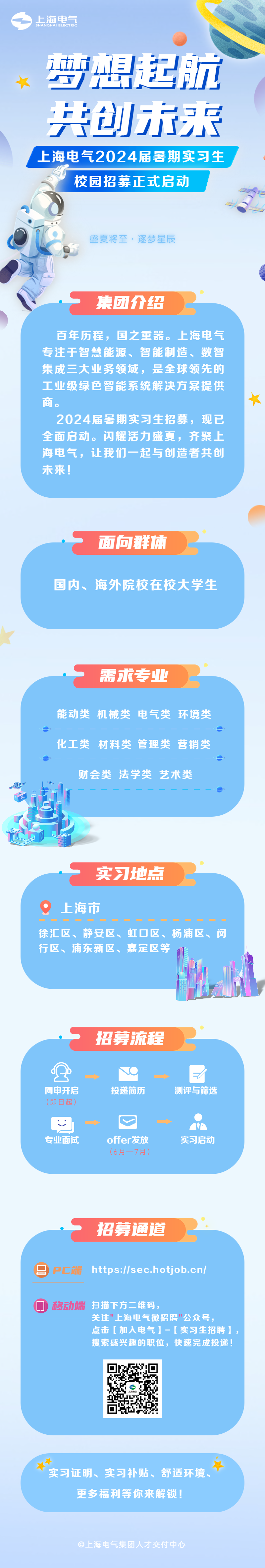 上海电气集团校园招聘-上海电气2024届暑期实习生校园招聘公告
