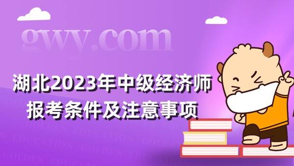 湖北2023年中级经济师报考条件