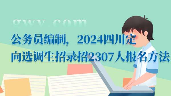 2024四川选调生招聘报名方法