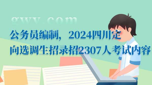 2024四川选调生招聘考试内容