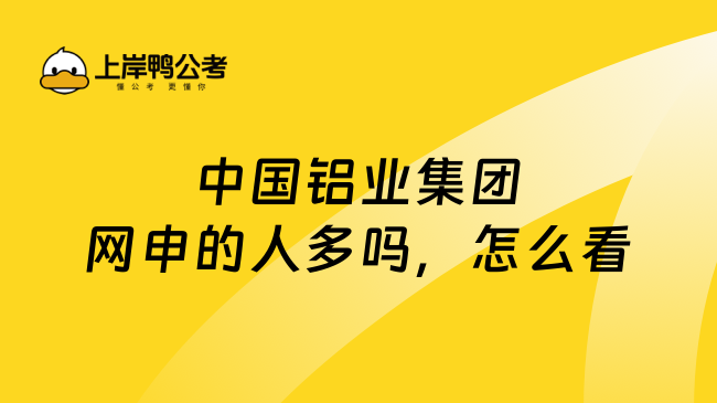 中国铝业集团网申的人多吗，怎么看