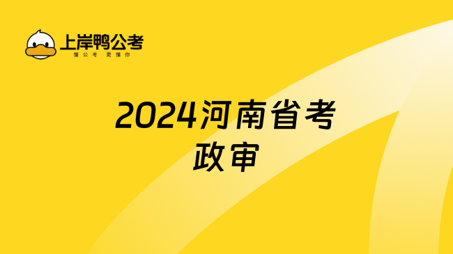 2024河南省考政审