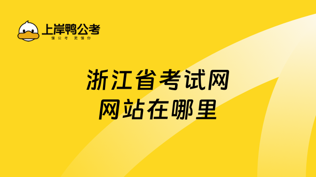 浙江省考试网网站在哪里