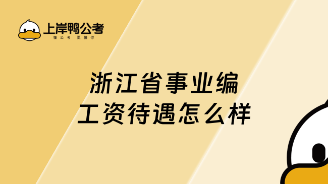 浙江省事业编工资待遇怎么样