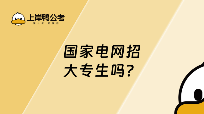 国家电网招大专生吗？