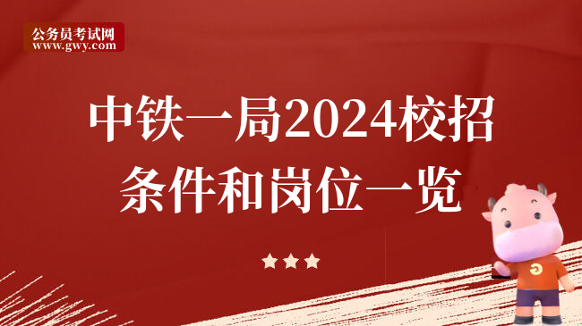 中铁一局2024校招条件和岗位一览
