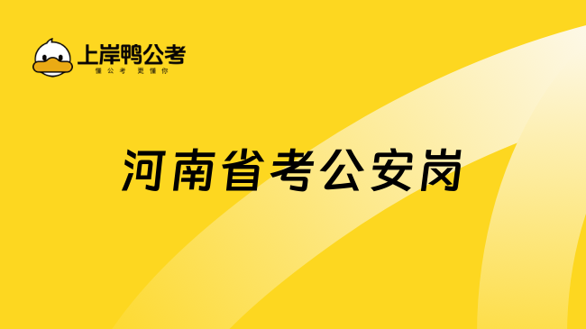 河南省考公安岗