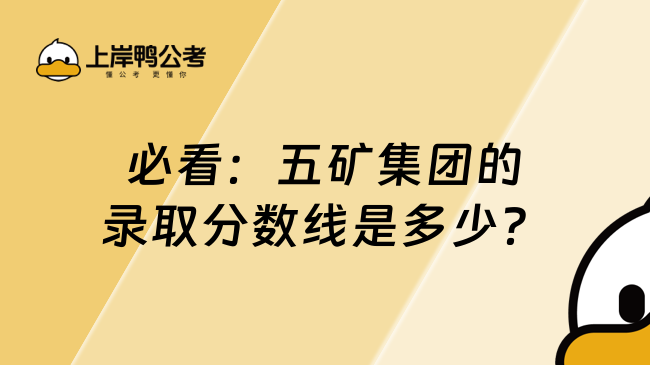 必看：五矿集团的录取分数线是多少？