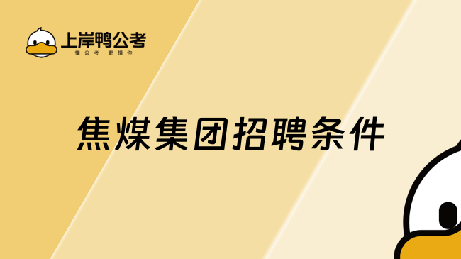 焦煤集团招聘条件