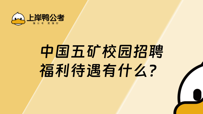 中国五矿校园招聘福利待遇有什么？