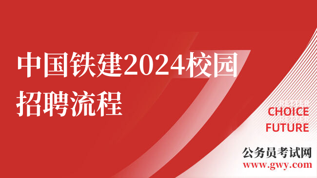 中国铁建2024校园招聘流程