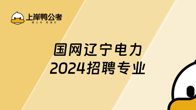 国网辽宁电力2024招聘专业