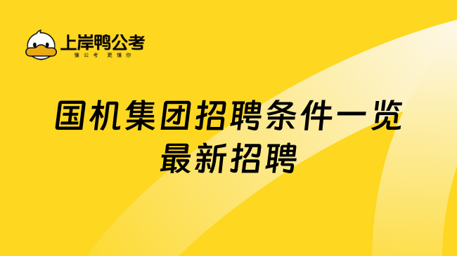 国机集团招聘条件一览最新招聘