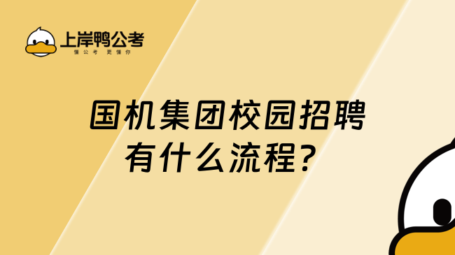 国机集团校园招聘有什么流程？