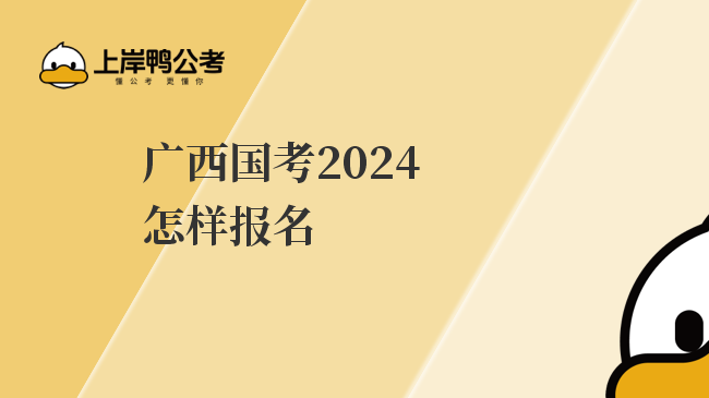 广西国考2024怎样报名