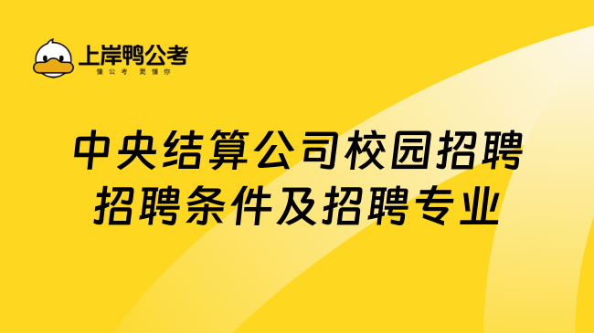 中央结算公司校园招聘招聘条件及招聘专业