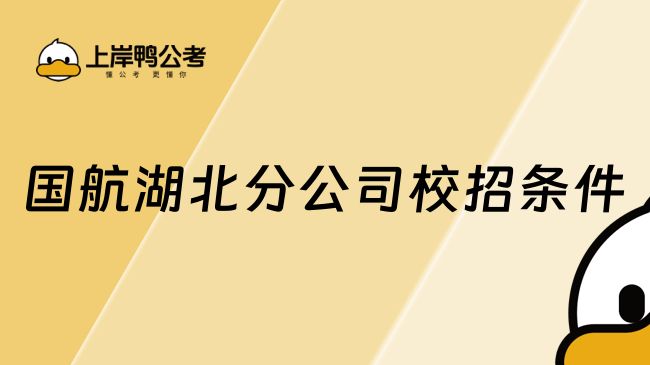 国航湖北分公司校招条件