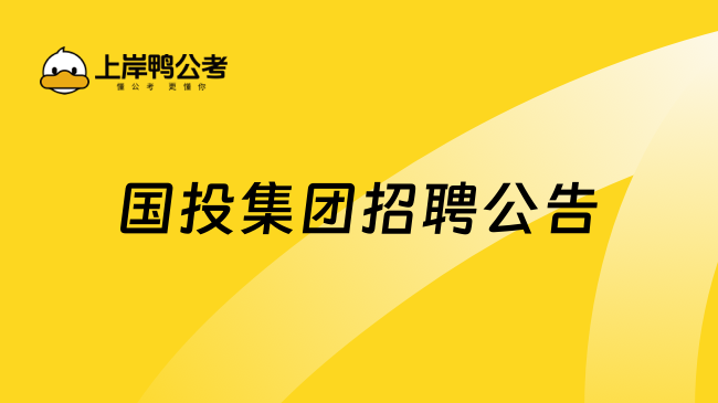 国投集团招聘公告