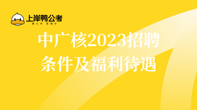 中广核2023招聘条件及福利待遇
