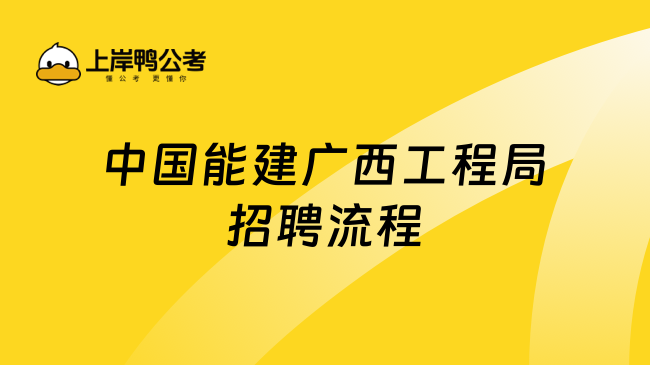 中国能建广西工程局招聘流程