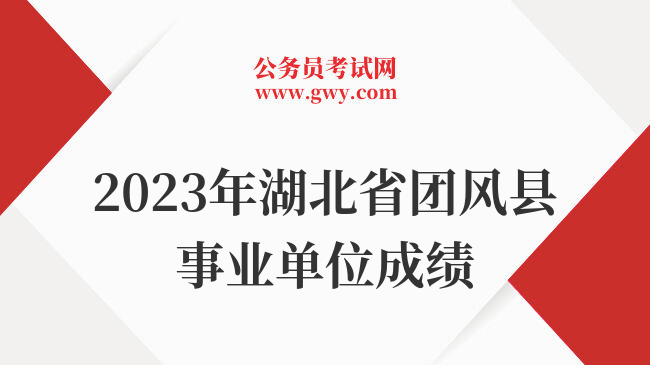 2023年湖北省团风县事业单位成绩