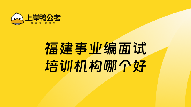 福建事业编面试培训机构哪个好