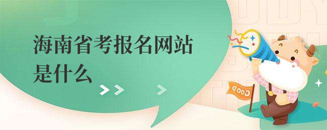 海南省考报名网站是什么