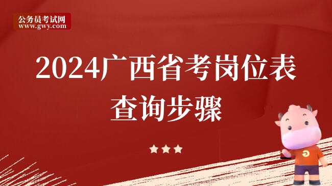 2024广西省考岗位表查询步骤