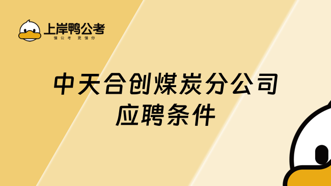 中天合创煤炭分公司应聘条件