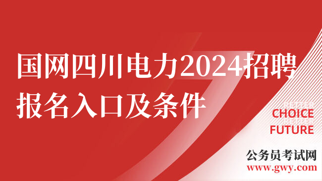 国网四川电力2024招聘报名入口及条件