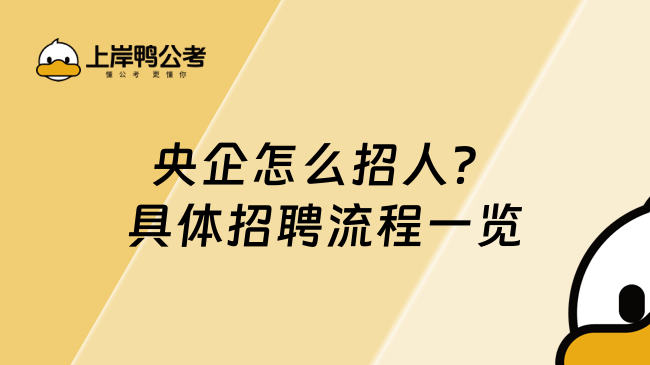 央企怎么招人？具体招聘流程一览