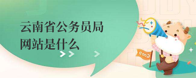 云南省公务员局网站是什么