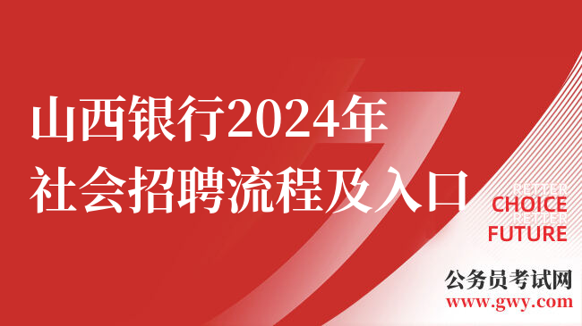 山西银行2024年社会招聘流程及入口