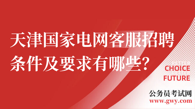 天津国家电网客服招聘条件及要求有哪些？