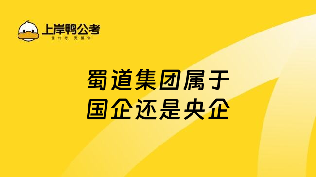 蜀道集团属于国企还是央企