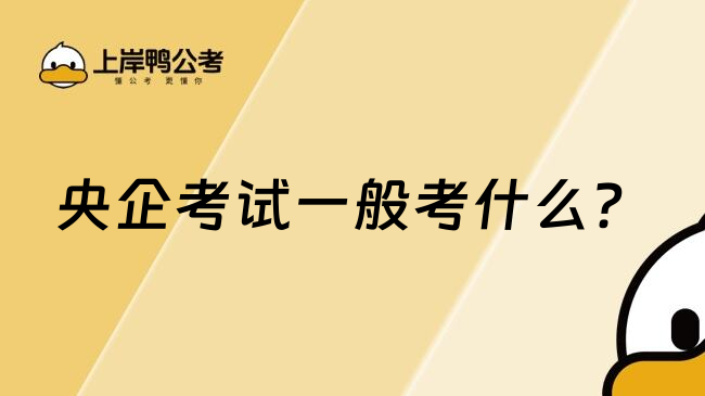 央企考试一般考什么？