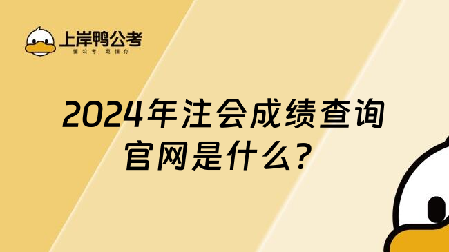 2024年注会成绩查询官网是什么？