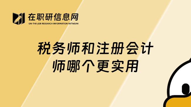 税务师和注册会计师哪个更实用