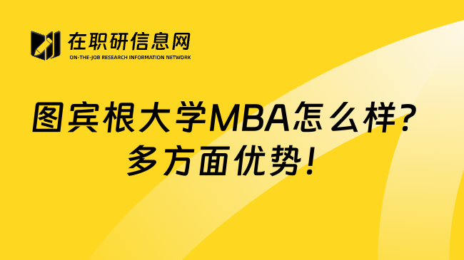 图宾根大学MBA怎么样？多方面优势！