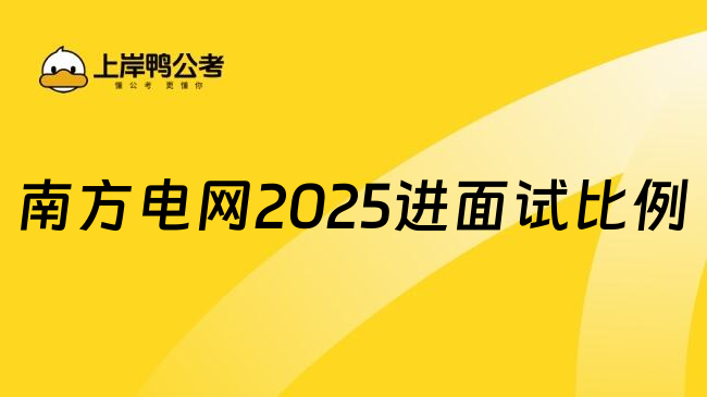 南方电网2025进面试比例