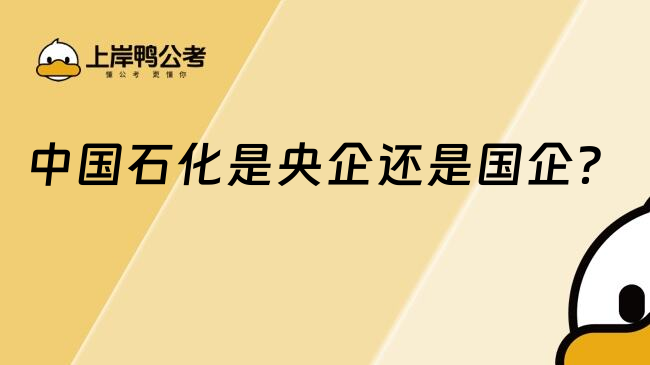 中國石化是央企還是國企？