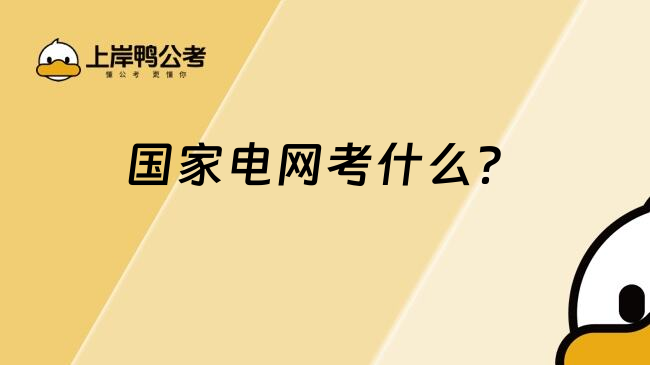 国家电网考什么？